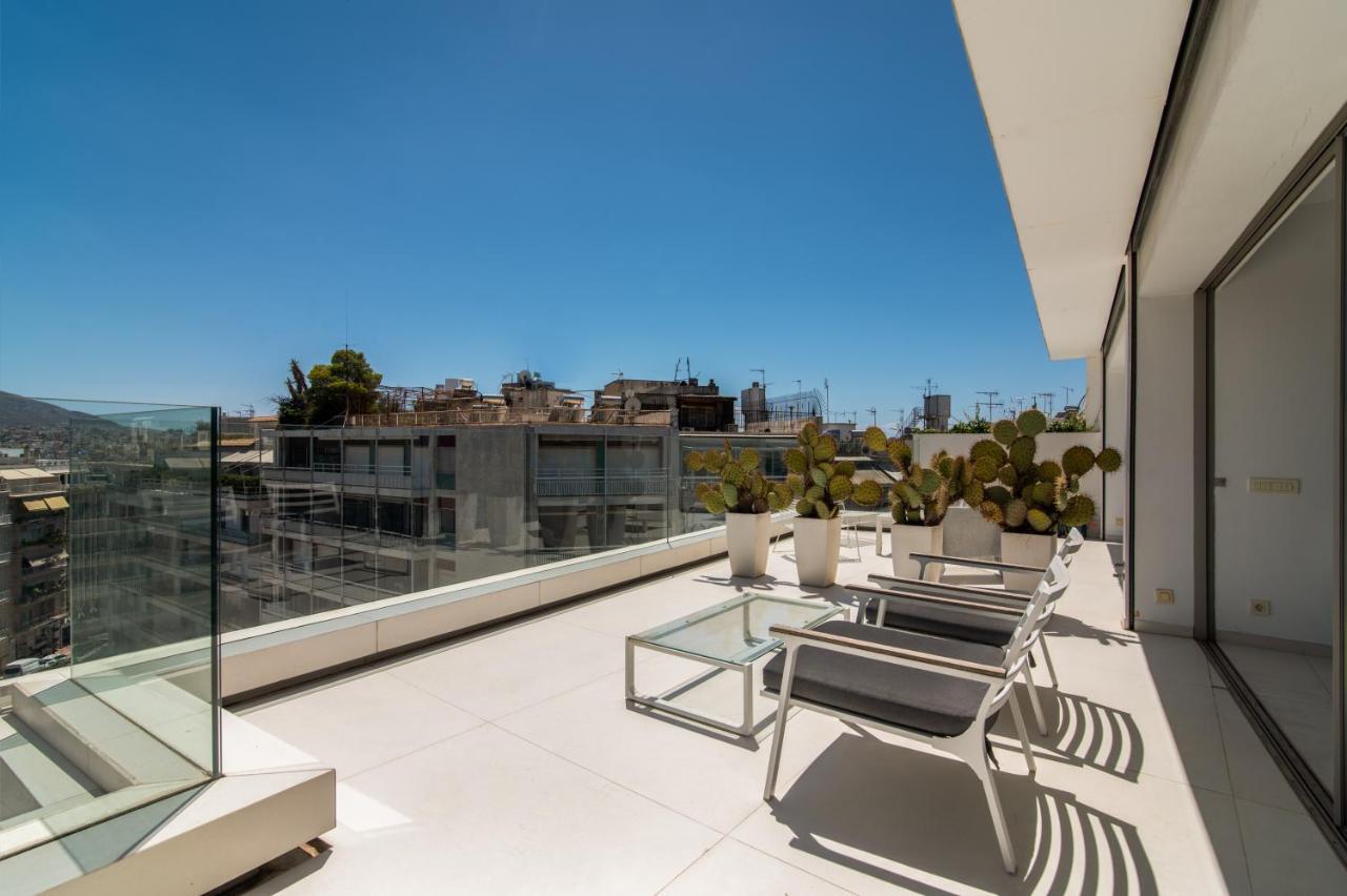 Ferienwohnung Kolonaki Square Panorama Penthouse Athen Exterior foto