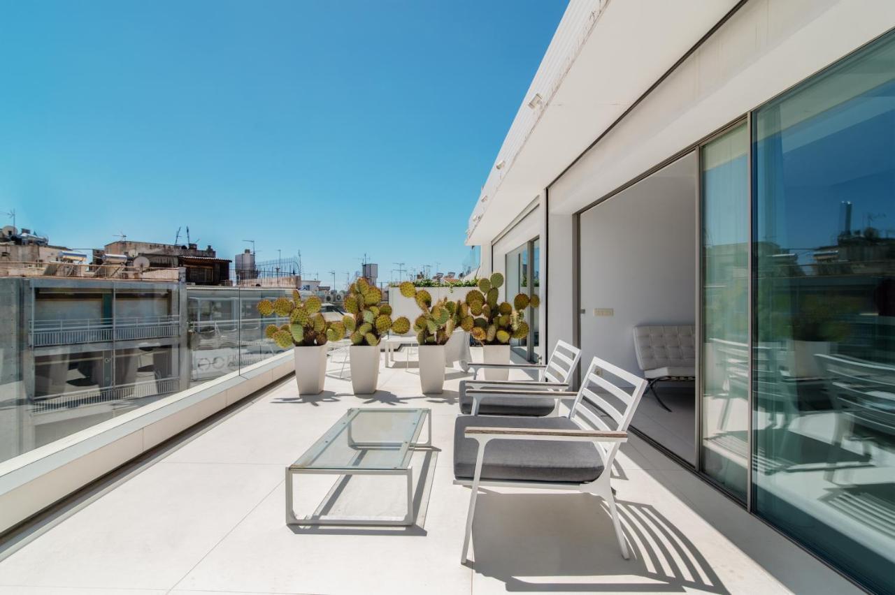 Ferienwohnung Kolonaki Square Panorama Penthouse Athen Exterior foto