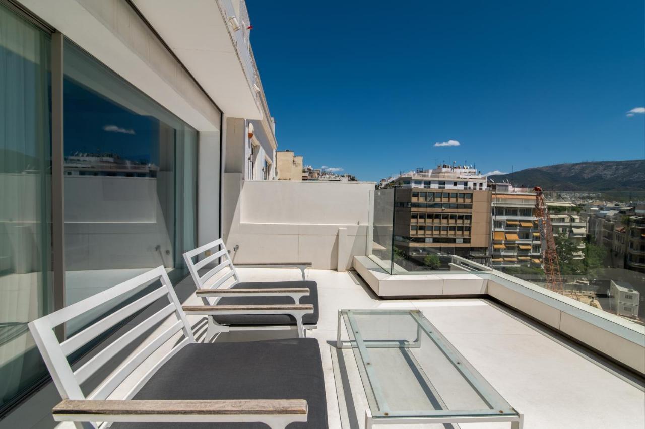 Ferienwohnung Kolonaki Square Panorama Penthouse Athen Exterior foto