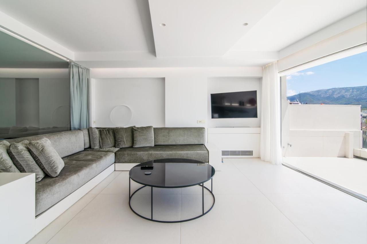 Ferienwohnung Kolonaki Square Panorama Penthouse Athen Exterior foto