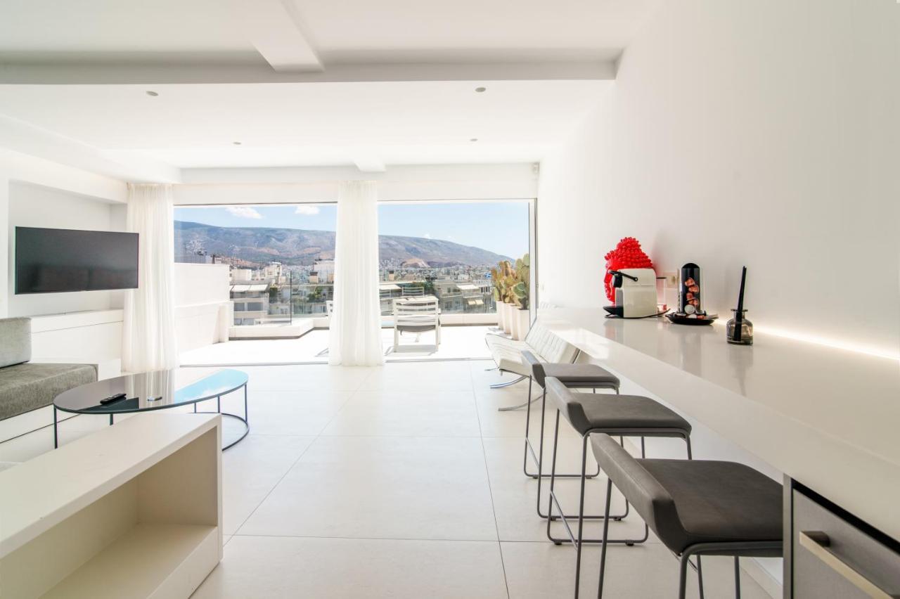 Ferienwohnung Kolonaki Square Panorama Penthouse Athen Exterior foto