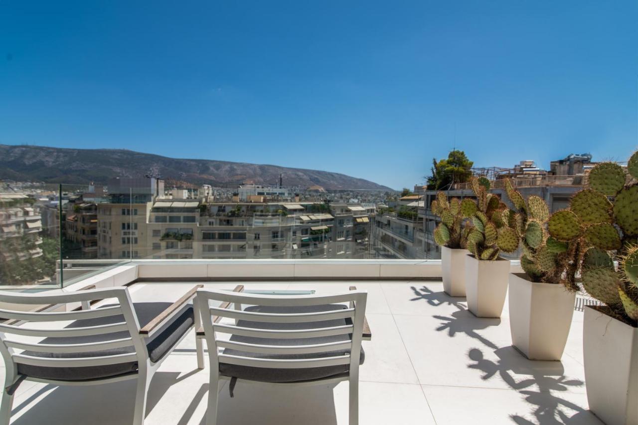 Ferienwohnung Kolonaki Square Panorama Penthouse Athen Exterior foto
